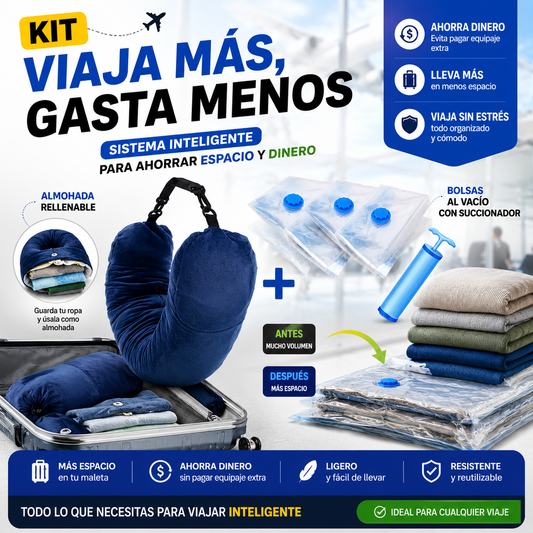 KIT VIAJA MAS, GASTA MENOS