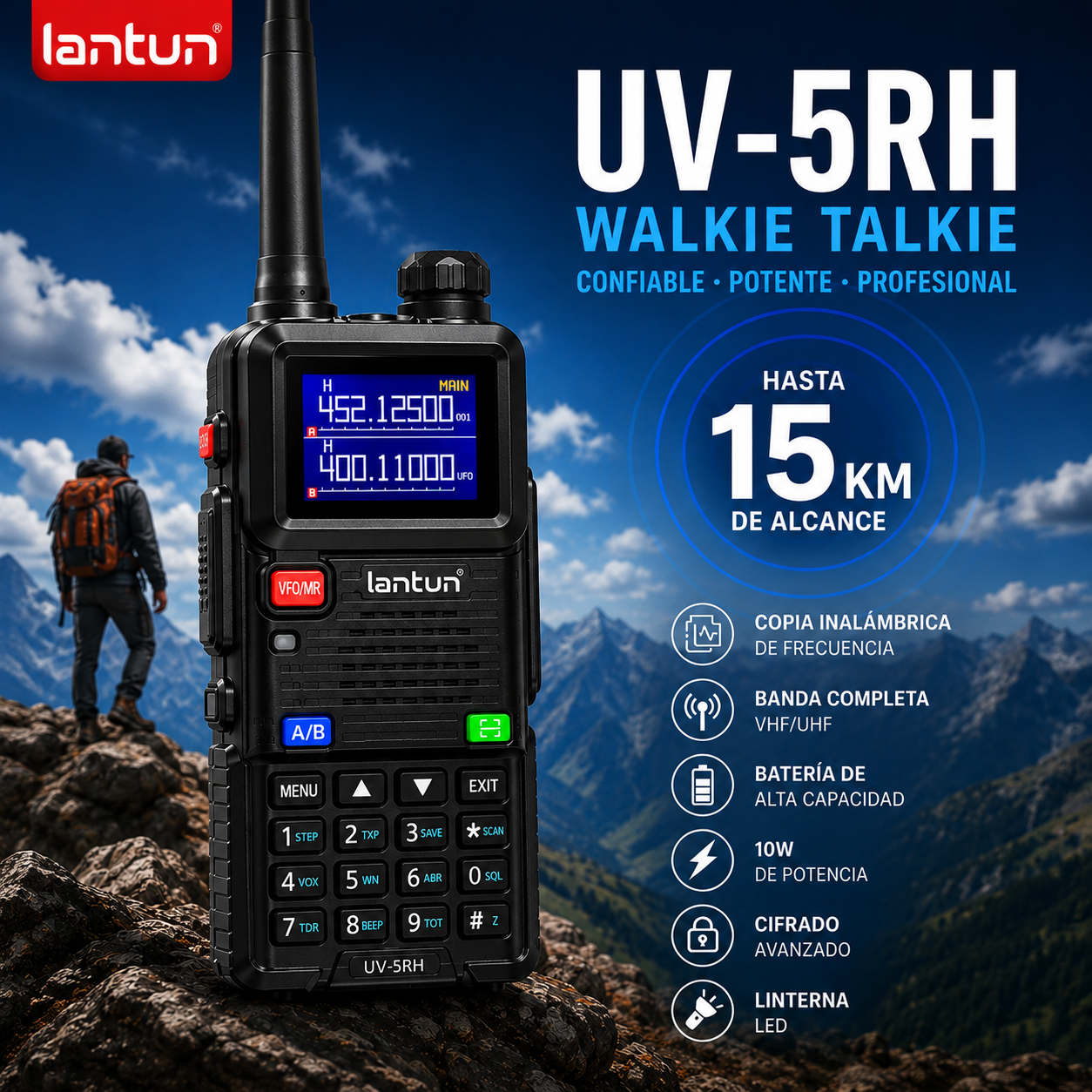 RADIOS UV5RH PROFESIONAL WALKIE TALKIE